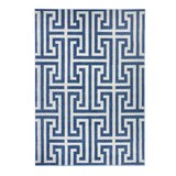 Greek Key -  Navy / Grey - Pheonox Rugs