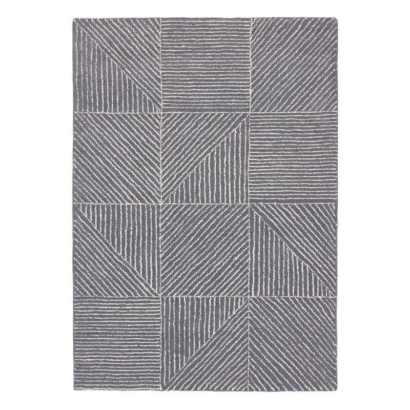 Geometric - Charcoal - Phoenox Rugs