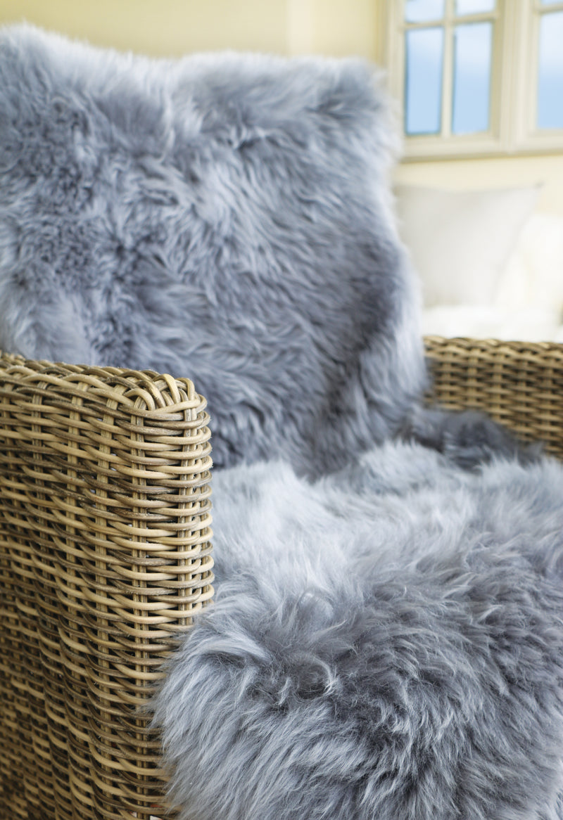 Genuine Sheepskin (Wool) - Grey-  Origins - Phoenox Rugs