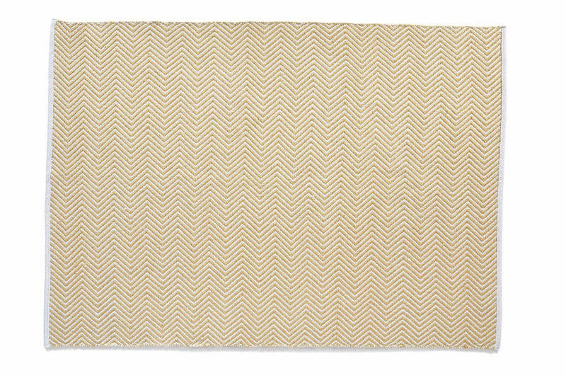 Hug Rug Woven-Herringbone- Gold - Washable- Phoenox Rugs