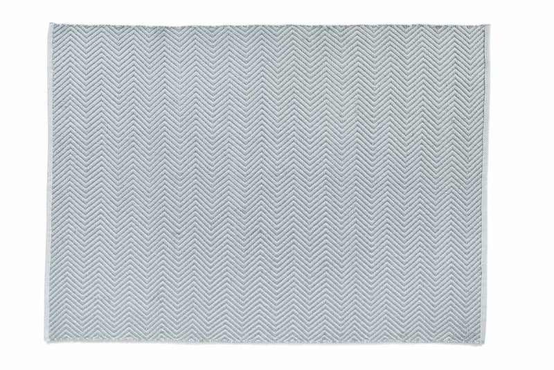 Hug Rug Woven-Herringbone- Sky Grey - Washable- Phoenox Rugs