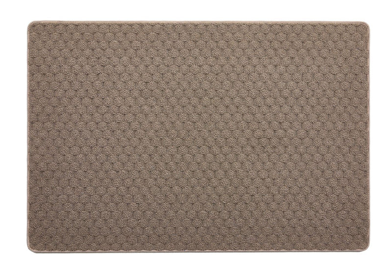 My Sculptured Collection - Textured - Honeycomb- Mink -  Washable-  Phoenox Rugs