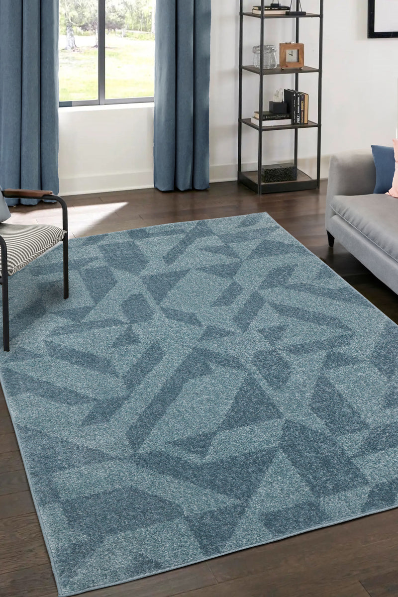 Juno- Geometric Blue - Melrose Interiors