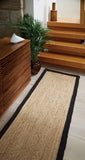 Jute Border  - Black - Origins-  Phoenox Rugs