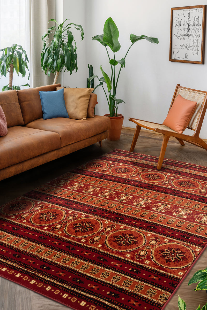 Kellan - Tribal  - Terracotta - Melrose Interiors