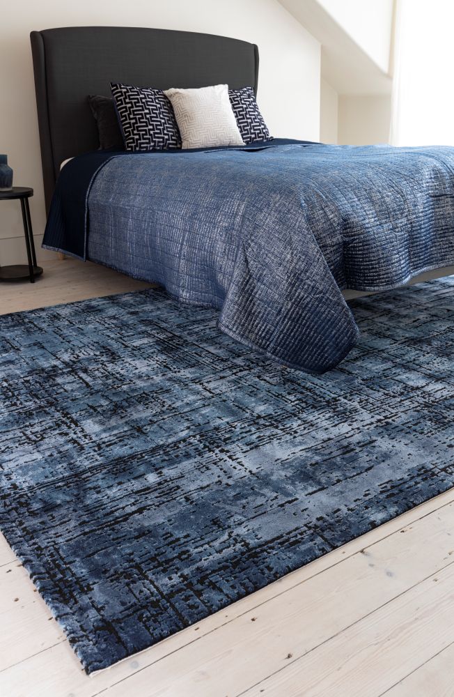 Kuza - Abstract - Navy -  Asiatic London