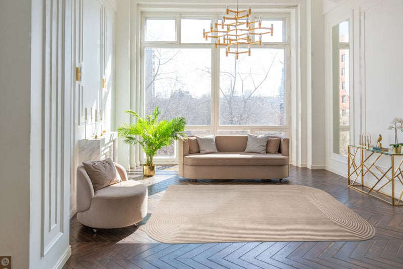 Kuza Shape - Gold / Cream -   Asiatic London