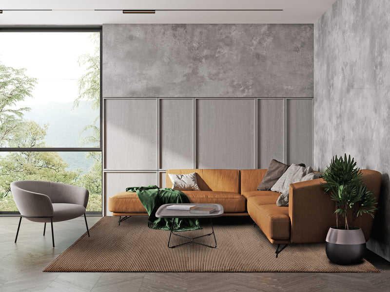 Kuza - Plain Stripe - Terracotta -  Asiatic London