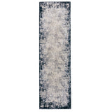 Kuza - Border - Navy-  Asiatic London