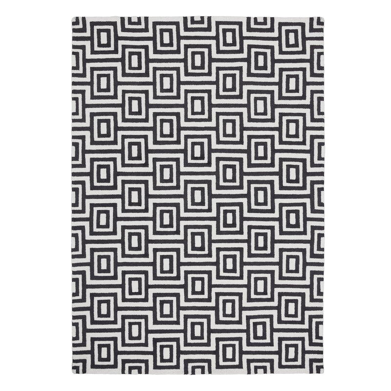 Labyrinth - Black / White -  Phoenox Rugs