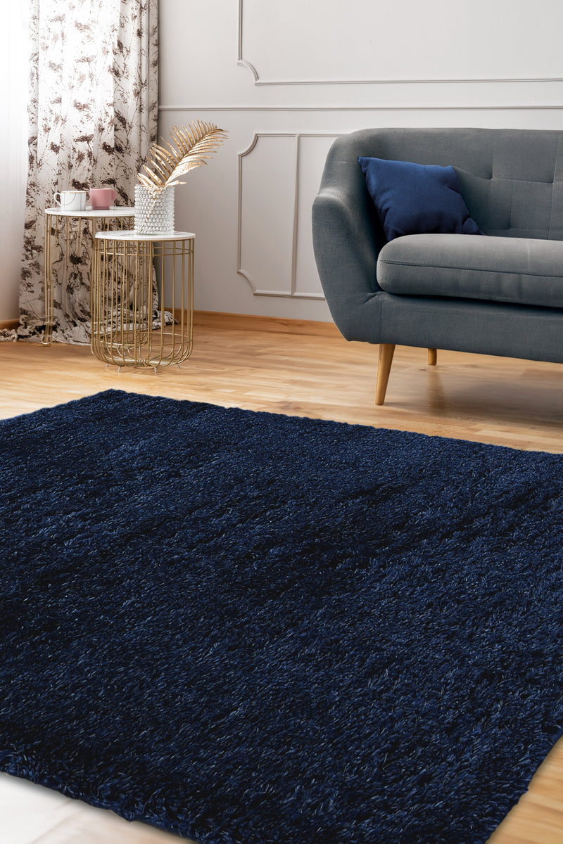 Lagom -Shaggy - Navy - Melrose Interiors