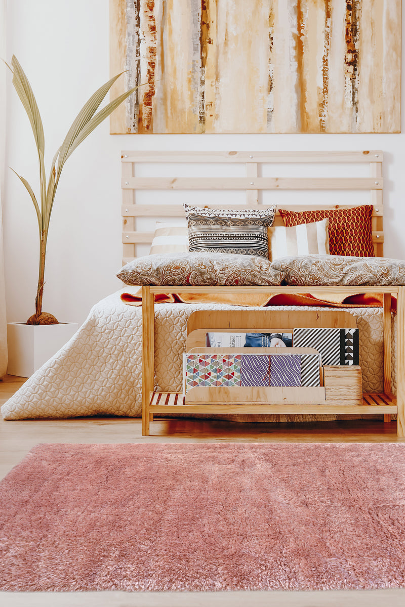 Lagom -Shaggy - Pink - Melrose Interiors