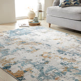 Liberty -Modern - Washable -  LIB104 Aqua -  (Concept Looms)