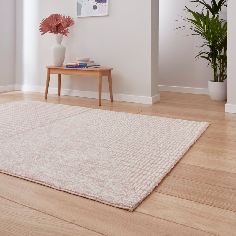 Larsson Geo - Rose -  Catherine Lansfield - Think Rugs