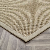 Sisal Neutrals- Light Sand - Beige Border -  Origins-  Phoenox Rugs