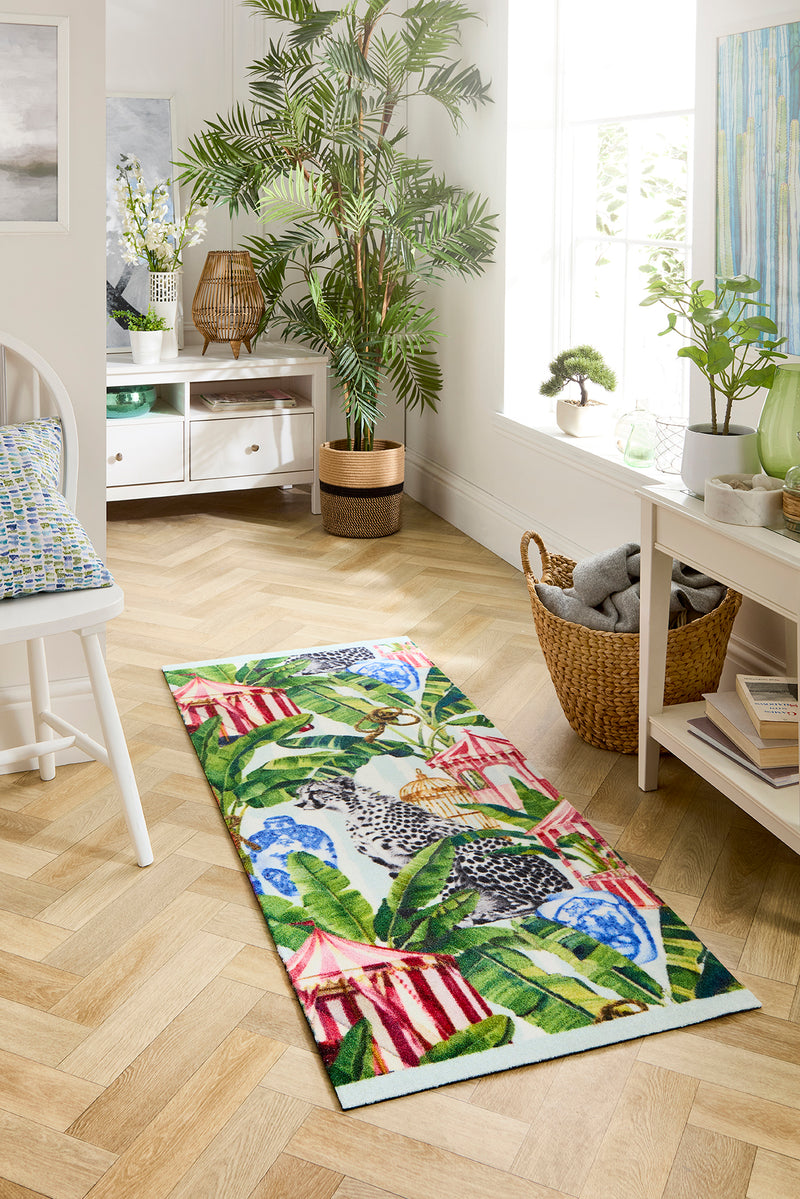 My Studio Collection - Lux Leopard - Multi-   Washable-  Phoenox Rug