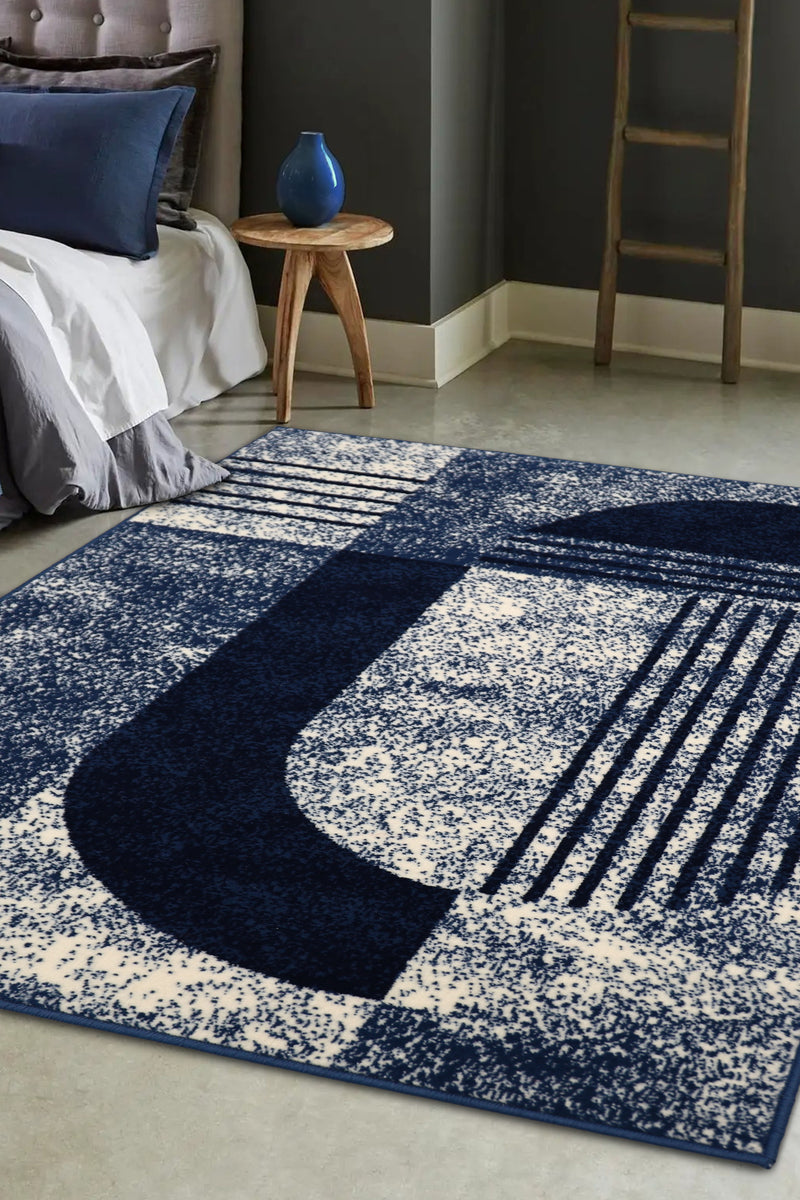 Maestro - Modern Geo -  Navy  -  Melrose Interiors