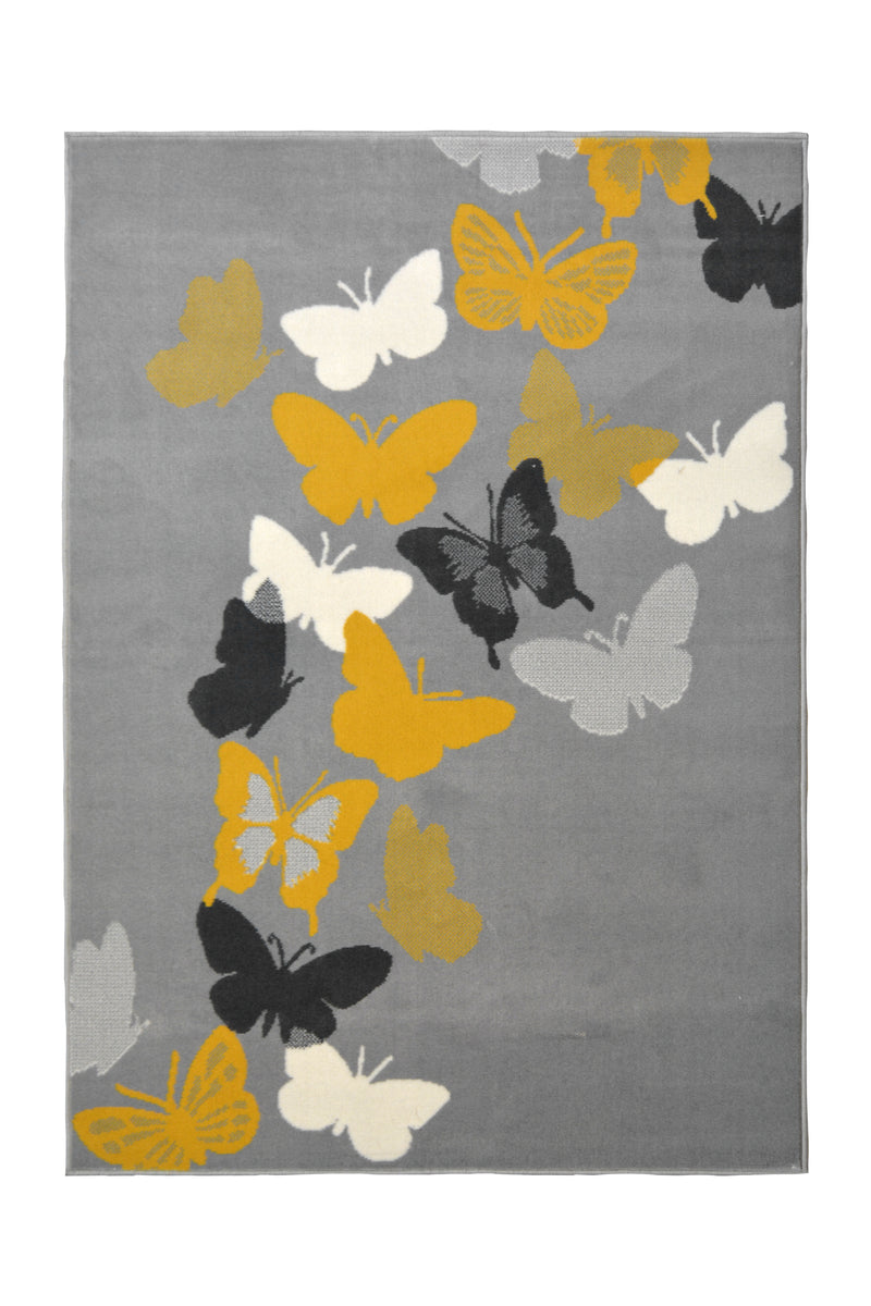 Maestro - Butterflies - Grey / Ochre - Melrose Interiors