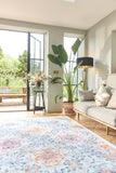 Modern Damask- Modern Contemporary- Washable - Hug Rug - Pheonox Rugs
