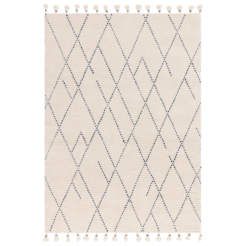 Nepal - Boho - Cream / Blue Linear - Asiatic London