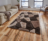 Noble House - 3d shaggy - Beige / Brown - NH5858