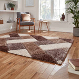 Olympia - 3d shaggy - Beige / Brown - 2239