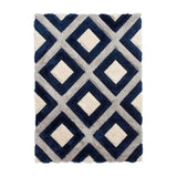 Olympia - 3d shaggy - Grey / Navy GR224