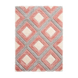 Olympia - 3d shaggy - Grey / Pink GR224