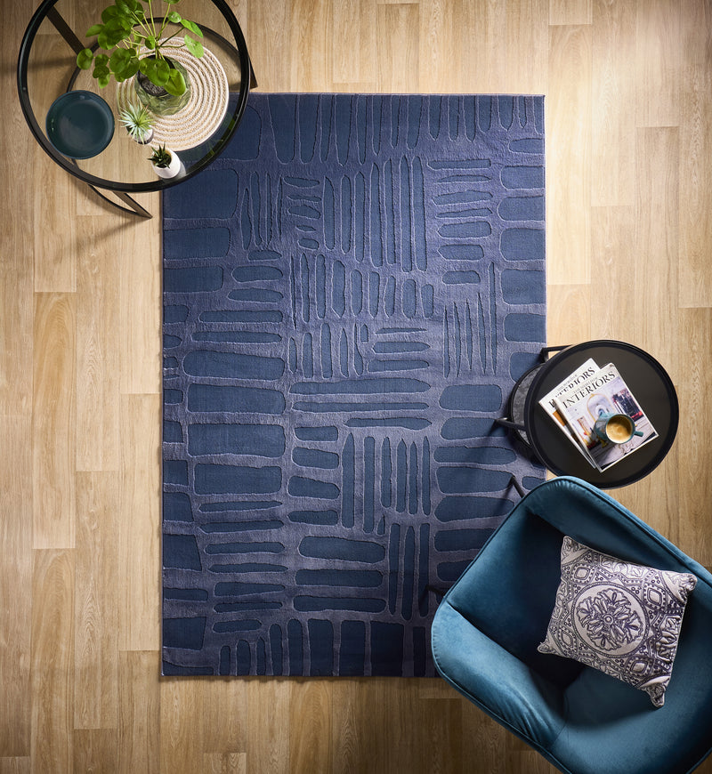 Pathway - Navy -  Phoenox Rugs