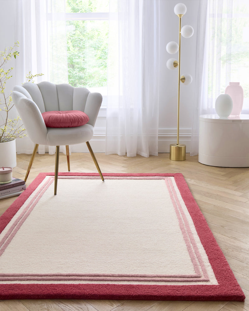 Piper- Raspberry - Origins-  Phoenox Rugs
