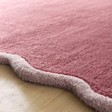 Scalloped Elsie- Coral / Lilac - Phoenox Rugs