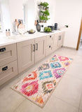 Painted Ikat- Modern Contemporary- Washable - Hug Rug - Pheonox Rugs