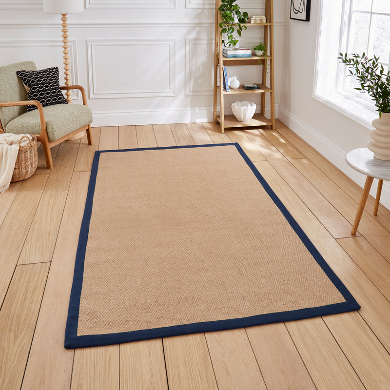 Portland Jute - Navy - Think Rugs