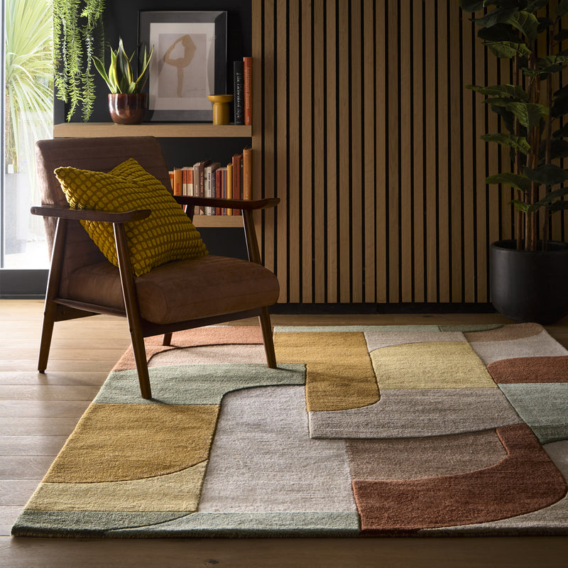 Retro Deco - Tan - Phoenox Rugs