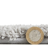 Riviera - Shaggy - B483 - Silver - Think Rugs