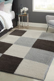 Snug - Blocks - Grey -  Shaggy - Melrose Interiors