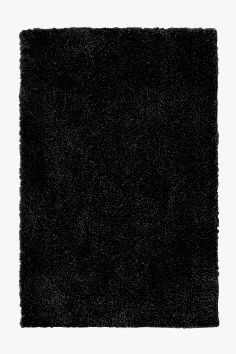 Snug - Plain - Black - Shaggy - Melrose Interiors