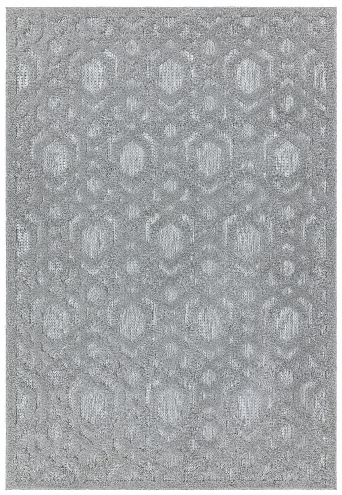 Salta- Indoor / Outdoor - SA03 Silver Geometric - Asiatic London