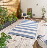 Santa Monica- Indoor / Outdoor - Blue / Light Beige  48644