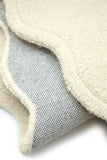 Scalloped Elsie- Cream - Phoenox Rugs