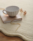 Scalloped Elsie- Cream - Phoenox Rugs