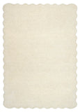 Scalloped Elsie- Cream - Phoenox Rugs