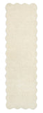 Scalloped Elsie- Cream - Phoenox Rugs
