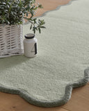 Scalloped Elsie- Seagrass- Phoenox Rugs