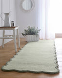 Scalloped Elsie- Seagrass- Phoenox Rugs