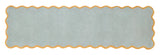 Scalloped Elsie- Duck Egg / Ochre - Phoenox Rugs