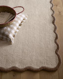 Scalloped Elsie-Natural Brown  - Phoenox Rugs