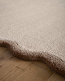 Scalloped Elsie-Natural Brown  - Phoenox Rugs
