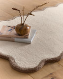 Scalloped Elsie-Natural Brown  - Phoenox Rugs