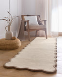 Scalloped Elsie-Natural Brown  - Phoenox Rugs